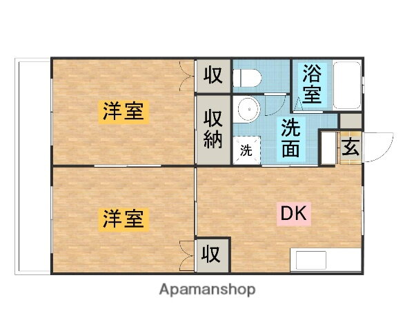 栃木県矢板市富田 矢板駅 2DK アパート 賃貸物件詳細