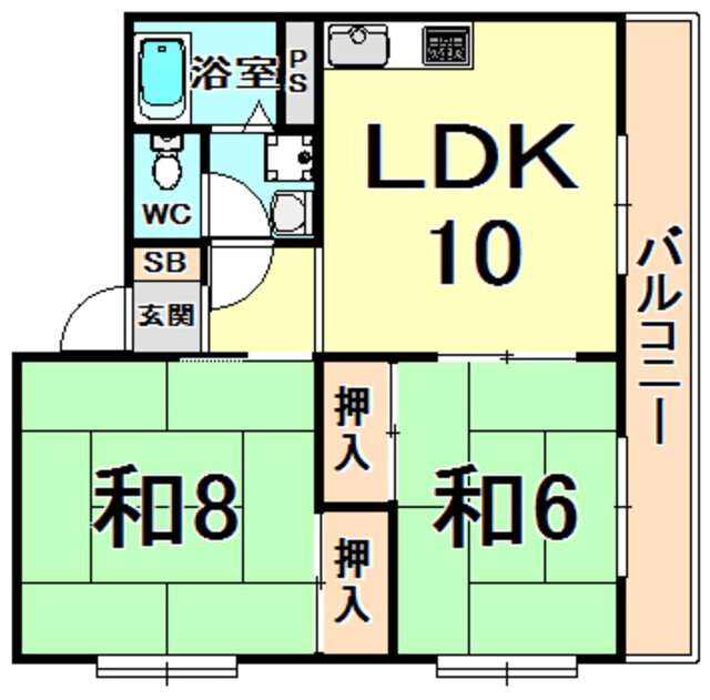 兵庫県尼崎市武庫之荘５ 武庫之荘駅 2LDK マンション 賃貸物件詳細