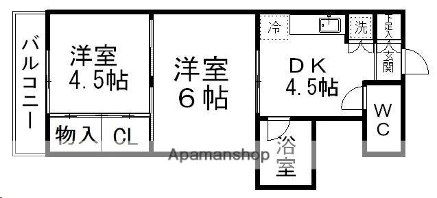宮城県仙台市青葉区高松２ 東照宮駅 2DK マンション 賃貸物件詳細