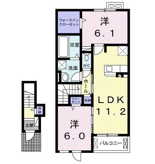 福岡県久留米市善導寺町飯田 善導寺駅 2LDK アパート 賃貸物件詳細