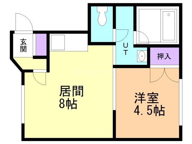 北海道帯広市西四条南２１ 1DK アパート 賃貸物件詳細