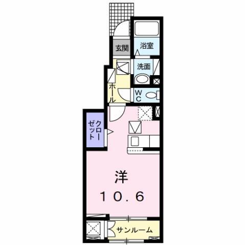 島根県松江市東出雲町錦新町６ 揖屋駅 ワンルーム アパート 賃貸物件詳細