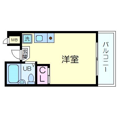 茨木ロイヤル 5階 ワンルーム 賃貸物件詳細