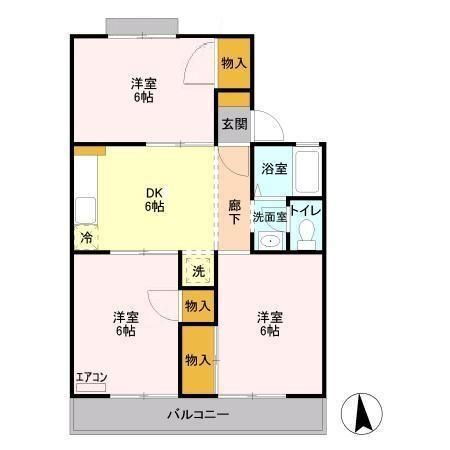 千葉県木更津市清見台東１ 祇園駅 3DK アパート 賃貸物件詳細