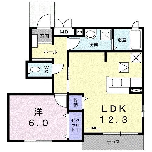 岐阜県本巣郡北方町平成４ 北方真桑駅 1LDK アパート 賃貸物件詳細