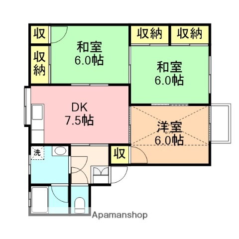 新潟県新潟市江南区船戸山３ 亀田駅 3DK アパート 賃貸物件詳細