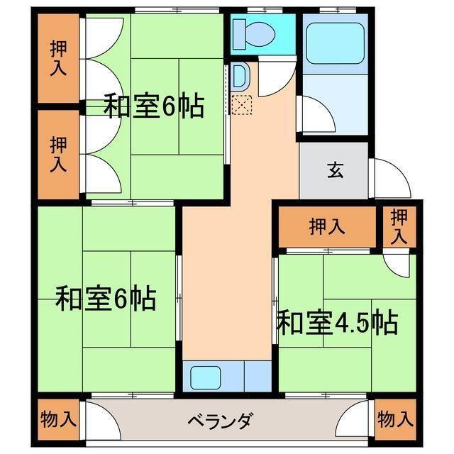 佐藤マンション 3階 3DK 賃貸物件詳細