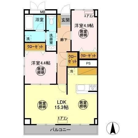 茨城県水戸市千波町 水戸駅 2LDK マンション 賃貸物件詳細