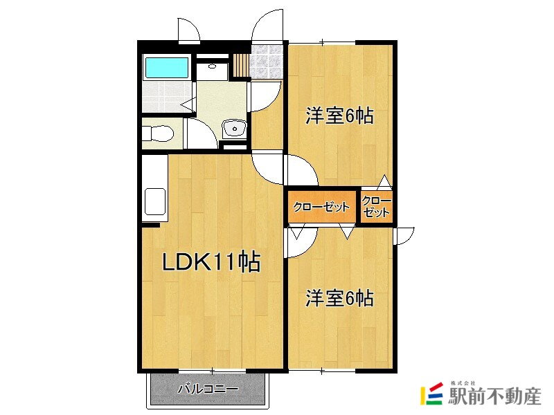 福岡県朝倉市堤 甘木駅 2LDK アパート 賃貸物件詳細