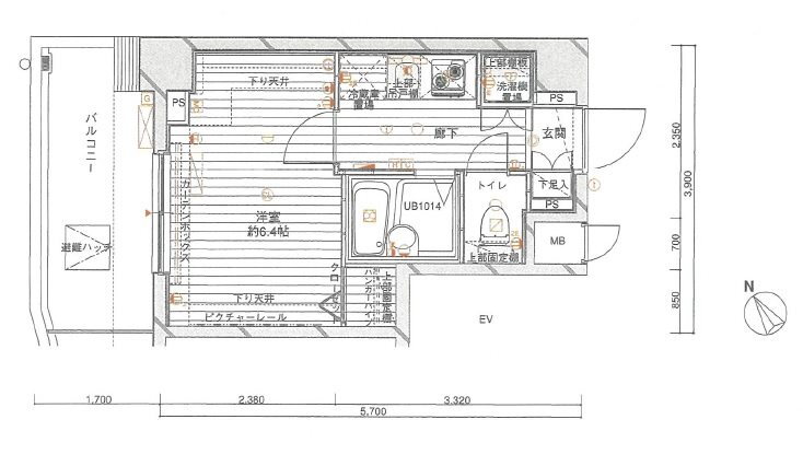 東京都板橋区赤塚２ 地下鉄赤塚駅 1K マンション 賃貸物件詳細
