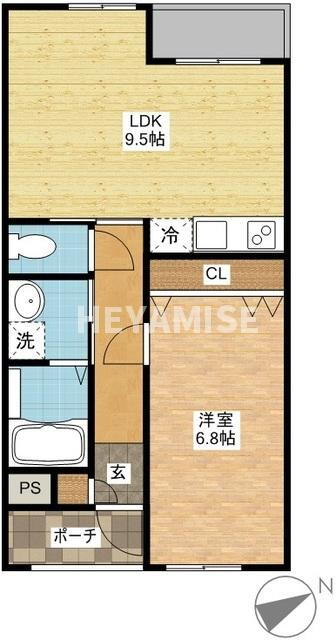 長崎県長崎市女の都１ 住吉駅 1LDK アパート 賃貸物件詳細
