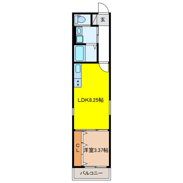 岐阜県岐阜市美園町１ 名鉄岐阜駅 1LDK アパート 賃貸物件詳細