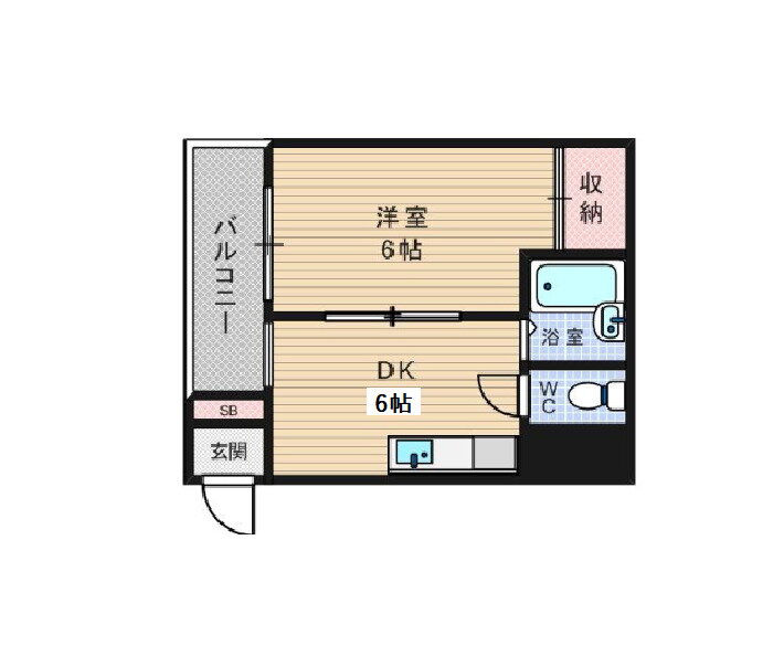 大阪府大阪市浪速区桜川２ 桜川駅 1DK マンション 賃貸物件詳細