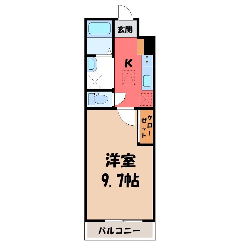 群馬県太田市下浜田町 太田駅 1K アパート 賃貸物件詳細