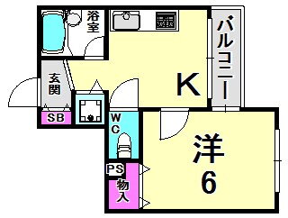 兵庫県西宮市田中町 西宮駅 1K マンション 賃貸物件詳細