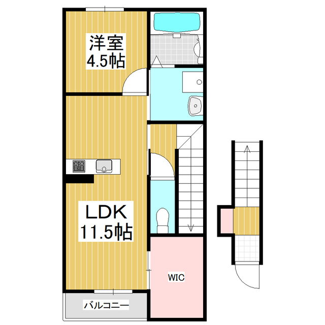 長野県松本市大字里山辺 松本駅 1LDK アパート 賃貸物件詳細