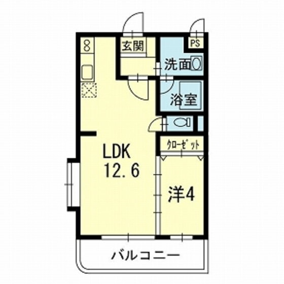 ヒルズｋｉｋｕｙｏ 4階 1LDK 賃貸物件詳細