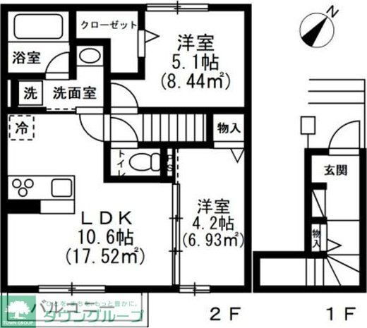 千葉県流山市松ケ丘５ 南柏駅 2LDK アパート 賃貸物件詳細
