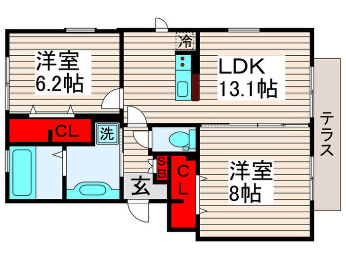 東京都足立区栗原２ 西新井駅 2LDK アパート 賃貸物件詳細