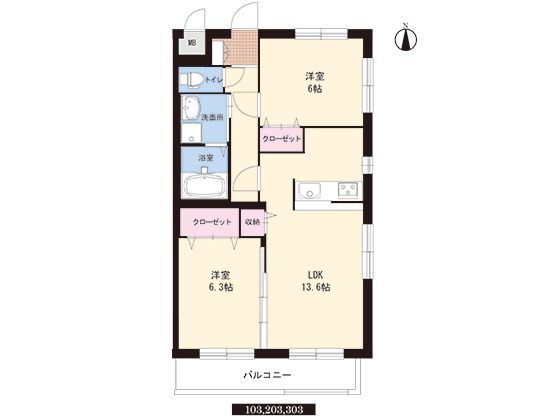 長野県長野市大字鶴賀 長野駅 2LDK マンション 賃貸物件詳細