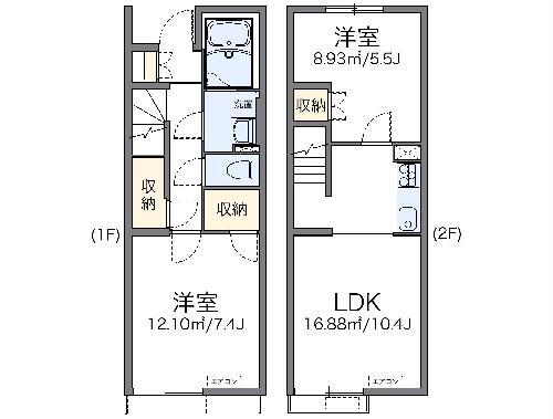 茨城県下妻市高道祖 下妻駅 2LDK アパート 賃貸物件詳細