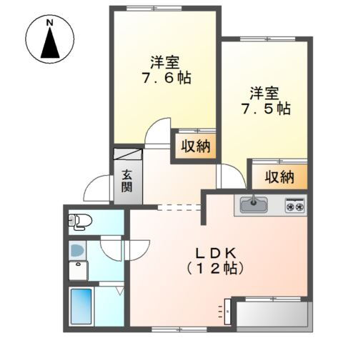 愛知県一宮市木曽川町里小牧字下町場 木曽川駅 2LDK アパート 賃貸物件詳細