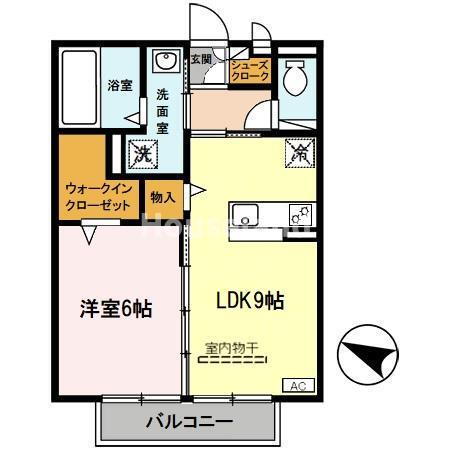 フェリーチェ小雑賀　Ｂ棟 2階 1LDK 賃貸物件詳細