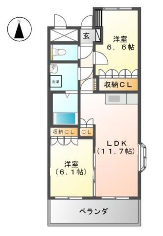 熊本県菊池郡菊陽町大字久保田 原水駅 2LDK アパート 賃貸物件詳細