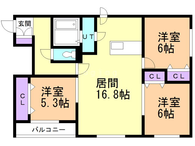 パークサイドＮ３５ 4階 3LDK 賃貸物件詳細