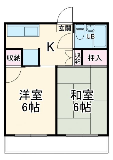 埼玉県川口市朝日６ 南鳩ヶ谷駅 2K マンション 賃貸物件詳細