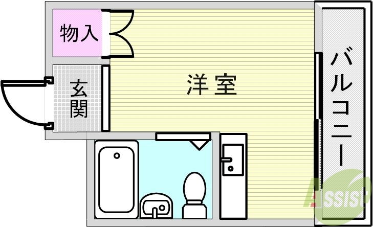 兵庫県神戸市兵庫区西橘通２ 神戸駅 ワンルーム マンション 賃貸物件詳細