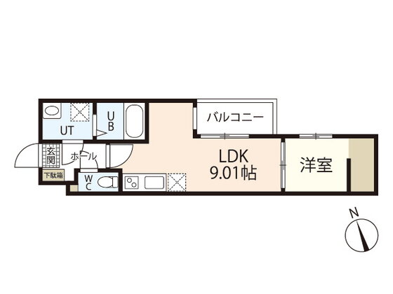 広島県広島市中区江波本町 江波駅 1LDK アパート 賃貸物件詳細