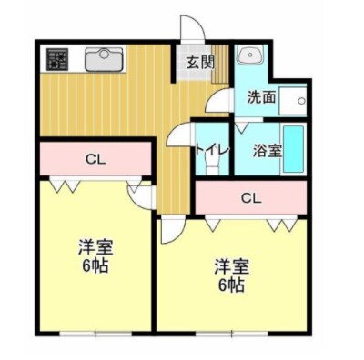 ＮＣ森マンション 3階 2DK 賃貸物件詳細