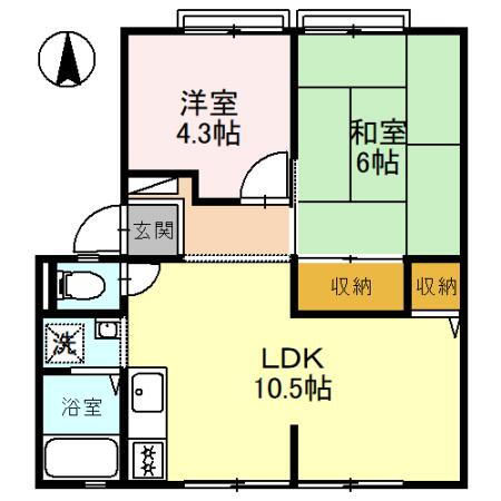 兵庫県たつの市揖保川町山津屋 竜野駅 2LDK アパート 賃貸物件詳細