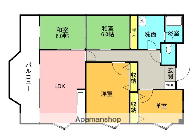 福岡県福岡市中央区小笹２ 桜坂駅 4LDK マンション 賃貸物件詳細