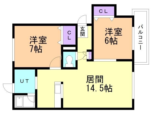 北海道北広島市共栄町５ 北広島駅 2LDK アパート 賃貸物件詳細