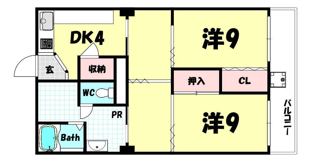 兵庫県神戸市中央区国香通２ 春日野道駅 2DK マンション 賃貸物件詳細
