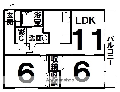 ファミールシャトー 3階 2DK 賃貸物件詳細