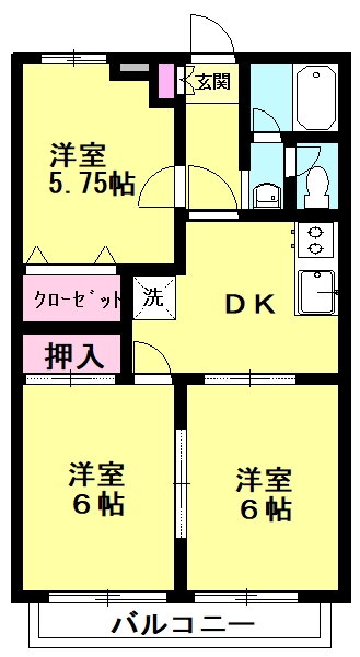 埼玉県本庄市緑３ 本庄早稲田駅 3DK アパート 賃貸物件詳細