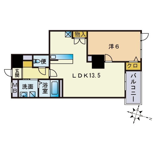 Ｓ－ＦＯＲＴ警固タワー 12階 1LDK 賃貸物件詳細