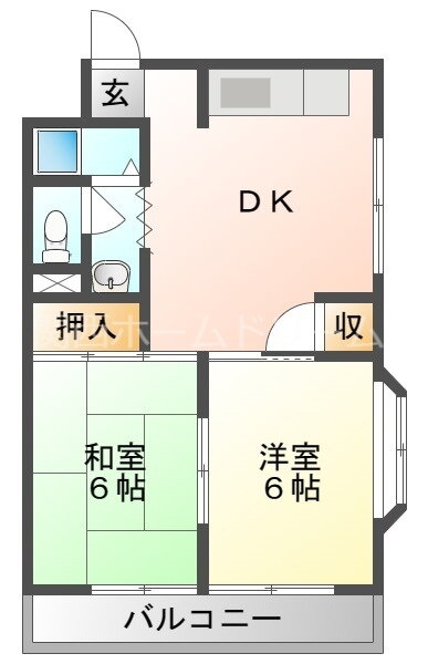 大阪府門真市栄町 門真市駅 2DK マンション 賃貸物件詳細