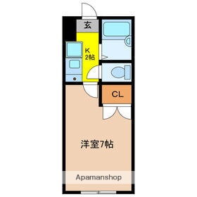 リヴハイツＡ棟 1階 1K 賃貸物件詳細