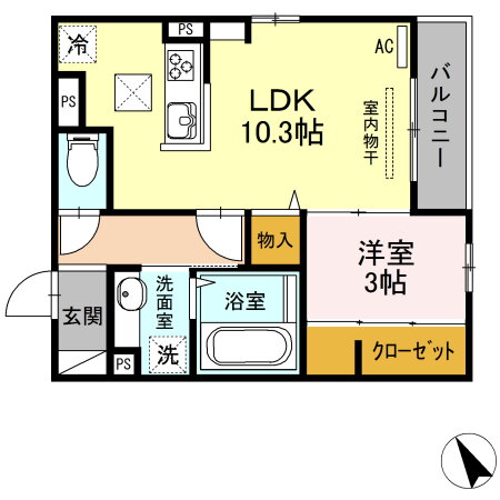 山口県下関市安岡駅前１ 安岡駅 1LDK アパート 賃貸物件詳細