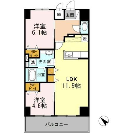 東京都日野市多摩平１ 豊田駅 2LDK マンション 賃貸物件詳細