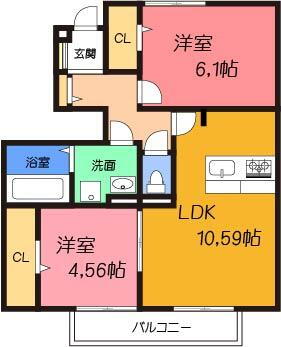 大阪府高槻市南平台３ 摂津富田駅 2LDK アパート 賃貸物件詳細