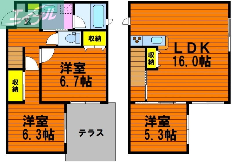 岡山県岡山市北区西長瀬 北長瀬駅 3LDK 一戸建て 賃貸物件詳細