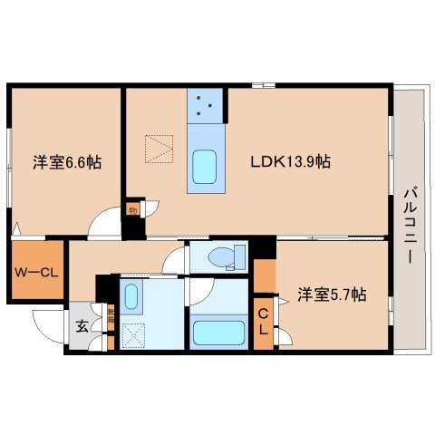 奈良県奈良市西大寺野神町１ 大和西大寺駅 2LDK マンション 賃貸物件詳細