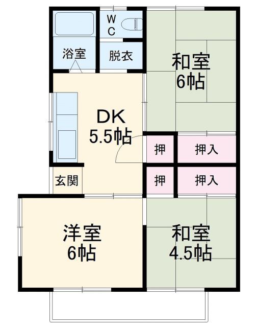 群馬県みどり市笠懸町阿左美 相老駅 3DK アパート 賃貸物件詳細