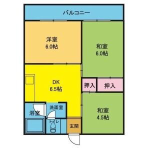 ＯＳ・ＳＫＹマンション城下 3階 3DK 賃貸物件詳細