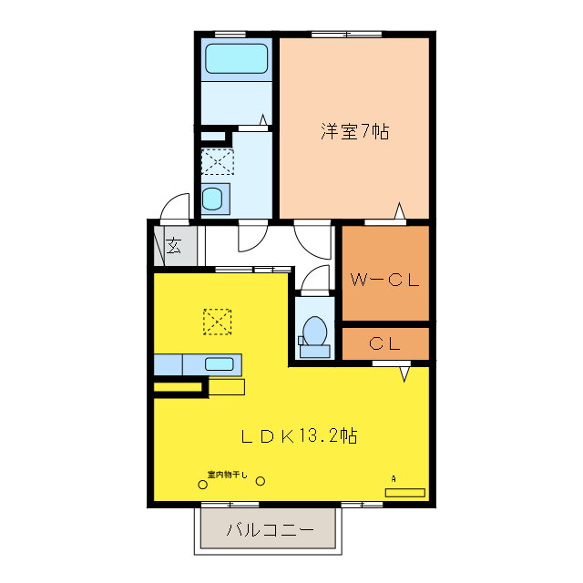 岐阜県岐阜市日野 1LDK アパート 賃貸物件詳細